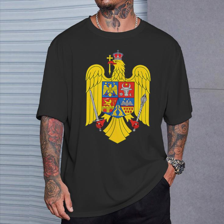 Romania Romania Romanian Eagle T-Shirt Geschenke für Ihn