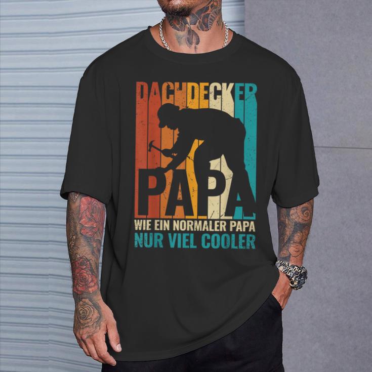 Roofer Papa Nur Cooleratertag Stolze Dachdeckerei T-Shirt Geschenke für Ihn