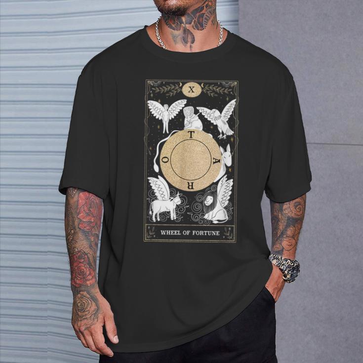 Rueda De La Fortuna X Tarot Card Camiseta unisex Regalos para él