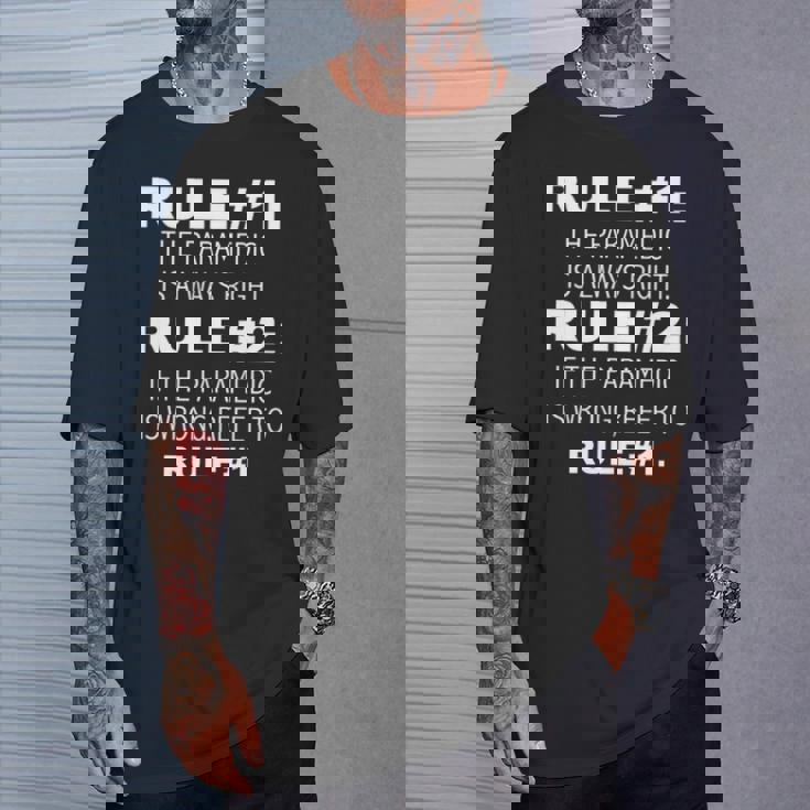 Rules Paramedic Is Always Right Emt T-Shirt Gifts for Him