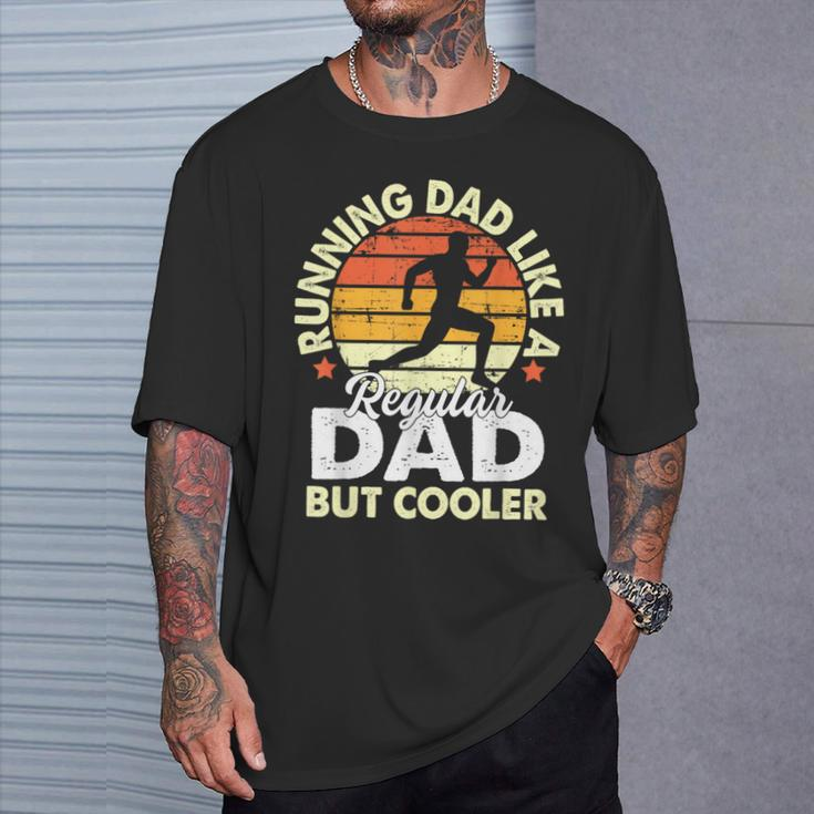 Running Dad Like Regular But Cooler Father's Day Men T-Shirt Gifts for Him