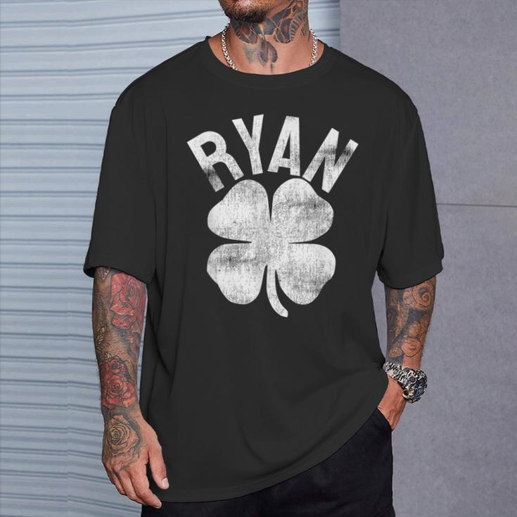 Ryan St Patrick's Day Irish Family Last Name Matching T-Shirt Gifts for Him