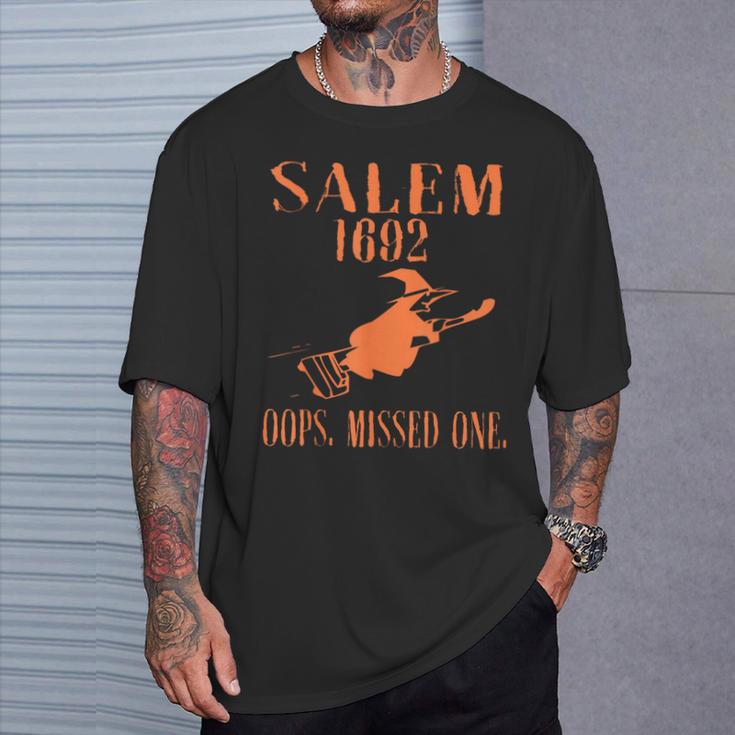 Salem Oops Missed One Salem Witch Trendy T-Shirt Gifts for Him