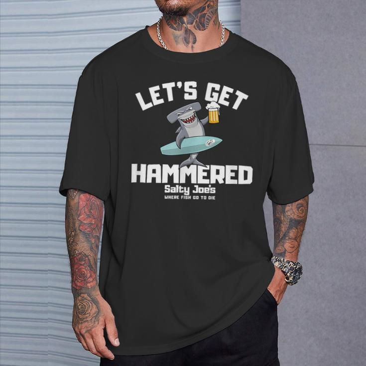Salty Joes Lets Get Hammered T-Shirt Gifts for Him