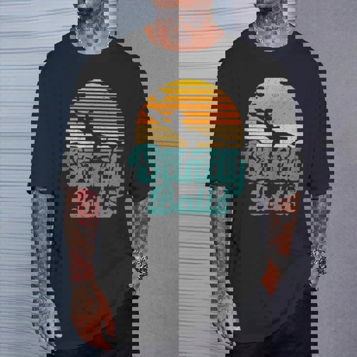 Sandy Balls Beach Volleyball Player Coach Fan Sports T-Shirt Gifts for Him Sandy Balls Beach Volleyball Player Coach Fan Sports T-Shirt Gifts for Him