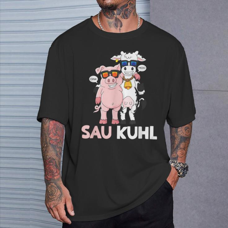 Sau Kuhl Word Game Cows Pig T-Shirt Geschenke für Ihn