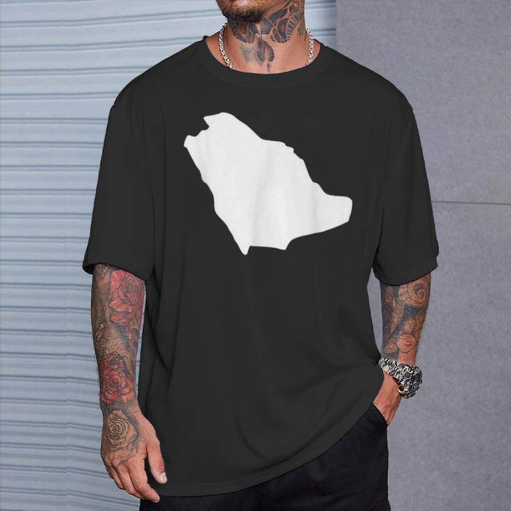 Saudi Arabia Map T-Shirt Gifts for Him