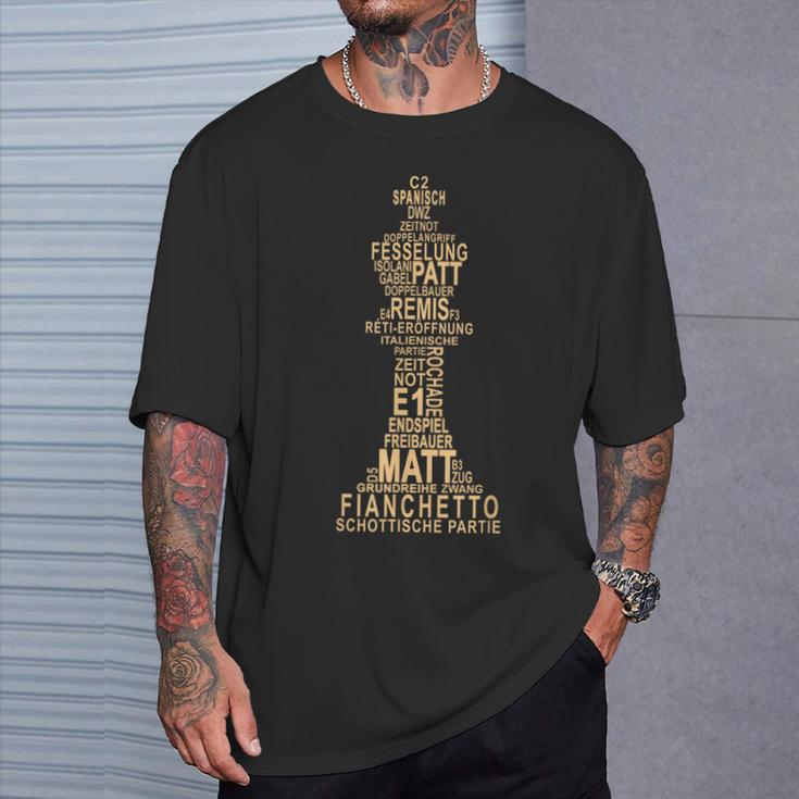 Schachspieler Schachdesign King Terms Strategy T-Shirt Geschenke für Ihn