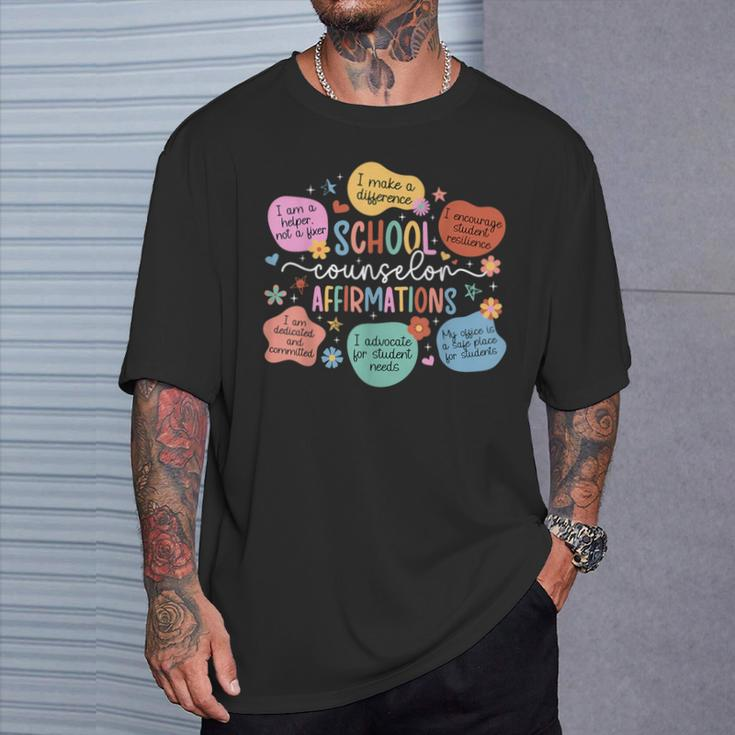 School Counselor Affirmations School Counseling T-Shirt Gifts for Him