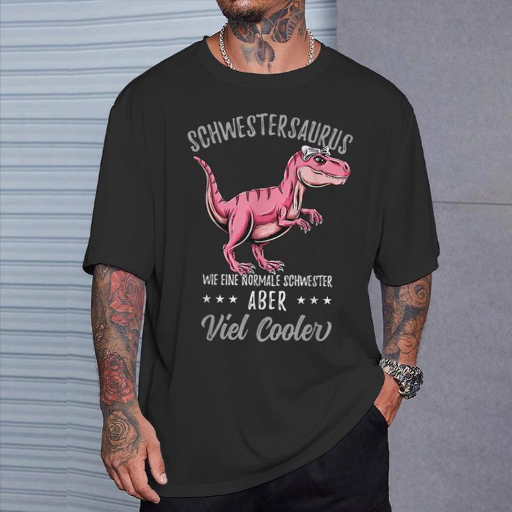 Schwestersaurus Lustiges Schwester Dinosaurier T-Shirt Geschenke für Ihn