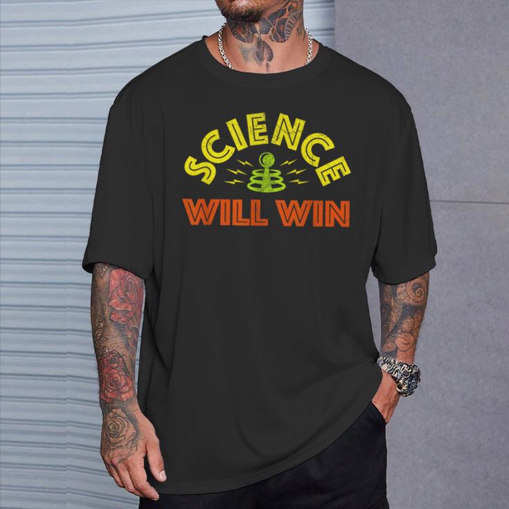 Science Will Win Facts Over Fear Trust Science Knowledge T-Shirt Gifts for Him