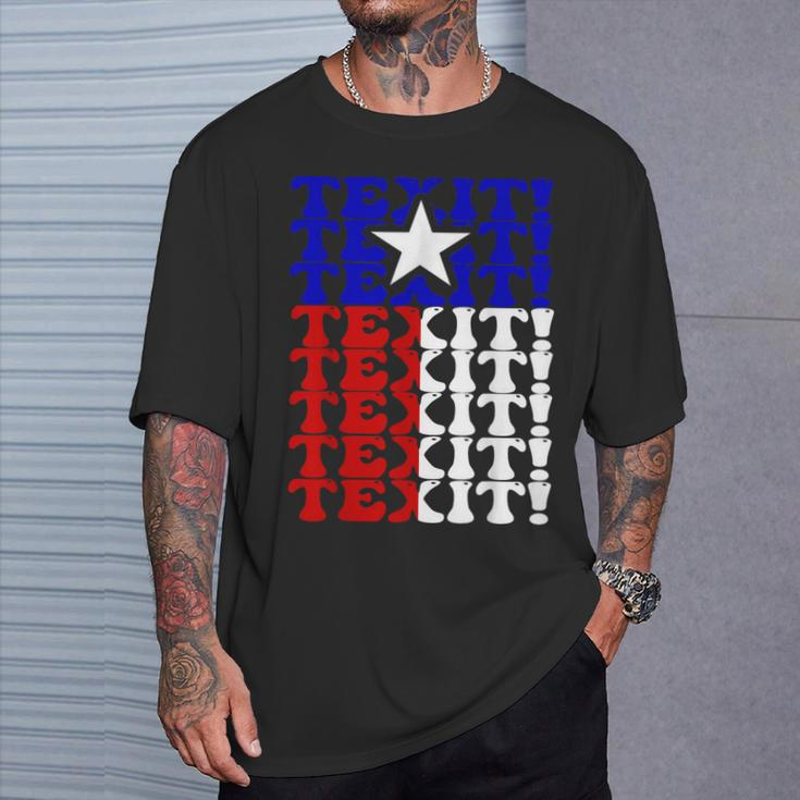Secede Texas Exit Texit Make Texas A Country Again Texas T-Shirt Gifts for Him