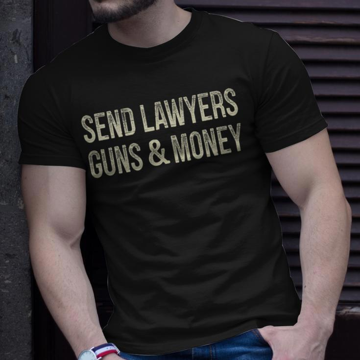 Send Lawyers Guns And Money Vintage Style T-Shirt Gifts for Him