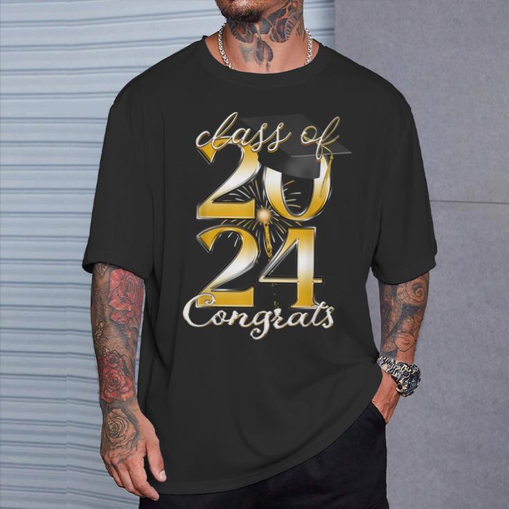 Senior Class Of 2024 Congrats Graduate Last Day Of School T-Shirt Gifts for Him