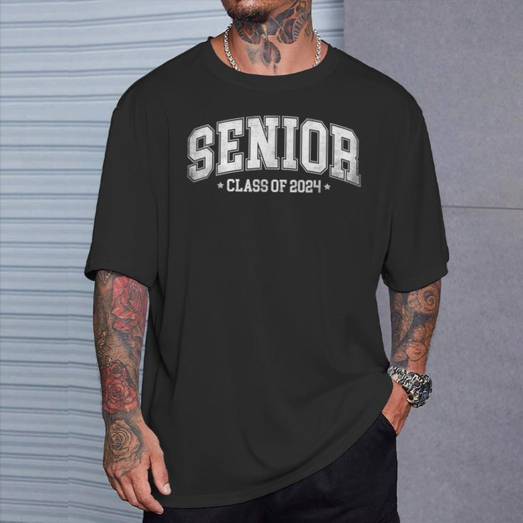 Senior Graduation Class Of 2024 High School College Graduate T-Shirt Gifts for Him