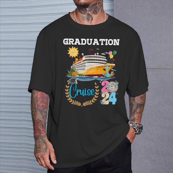 Senior Graduation Cruise 2024 Aw Ship Party Cruising Trip T-Shirt Gifts for Him