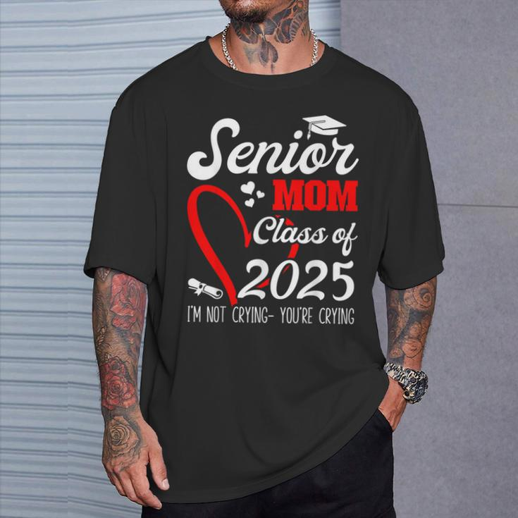 Senior Mom 2025 Class Of 2025 Graduation 2025 Back To School T-Shirt Gifts for Him
