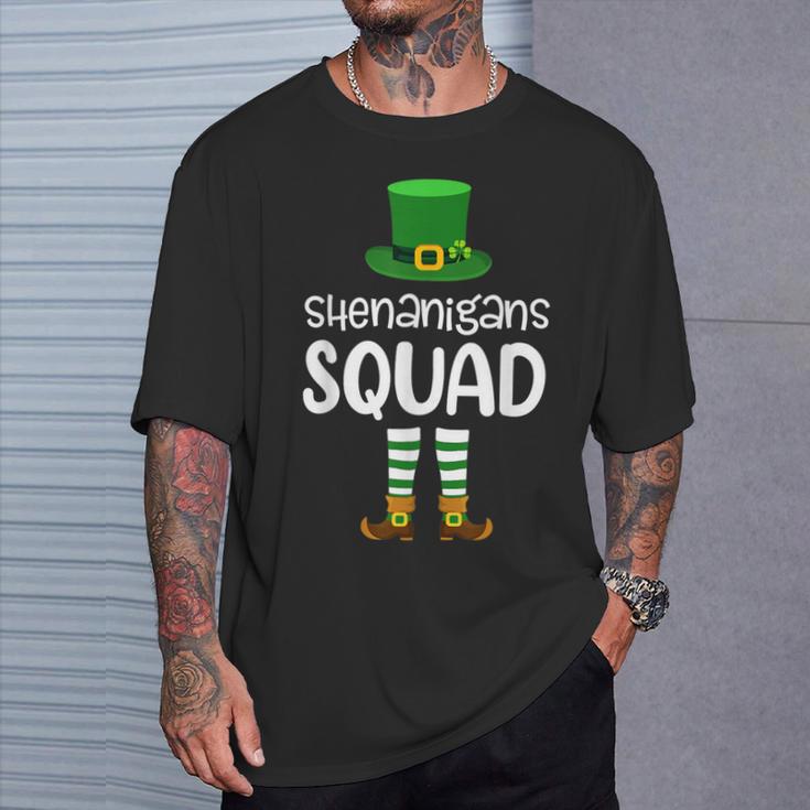 Shenanigan Squad Irish Leprechaun St Patrick's Day T-Shirt Gifts for Him