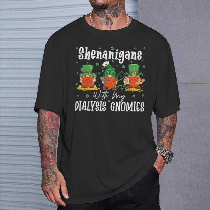 Shenanigans With My Dialysis Gnomies St Patrick's Day Party T-Shirt Gifts for Him