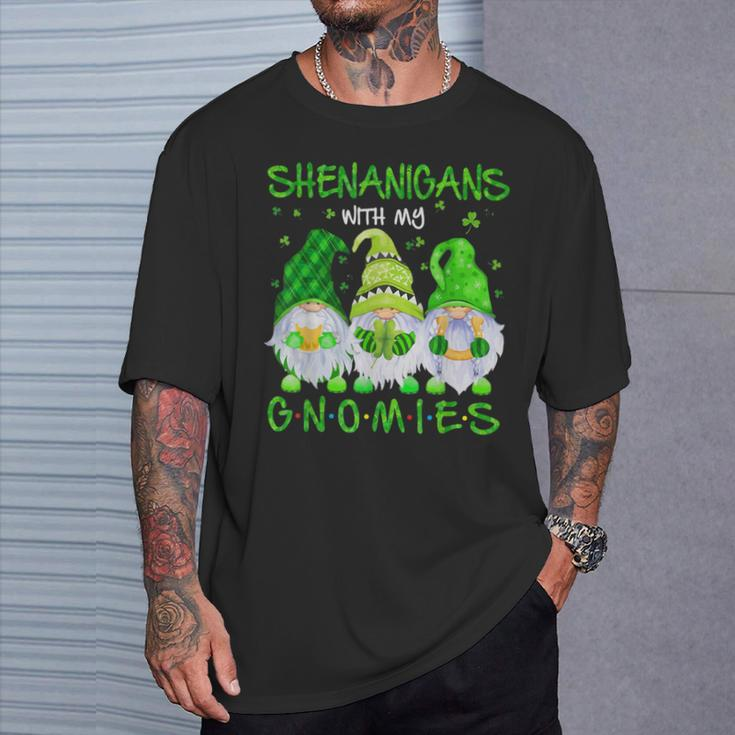 Shenanigans With My Gnomies St Patrick's Day Gnome Lover T-Shirt Gifts for Him
