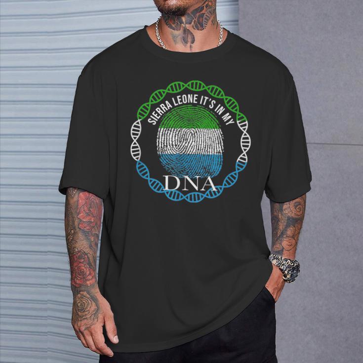 Sierra Leone Its In My Dna T-Shirt Gifts for Him