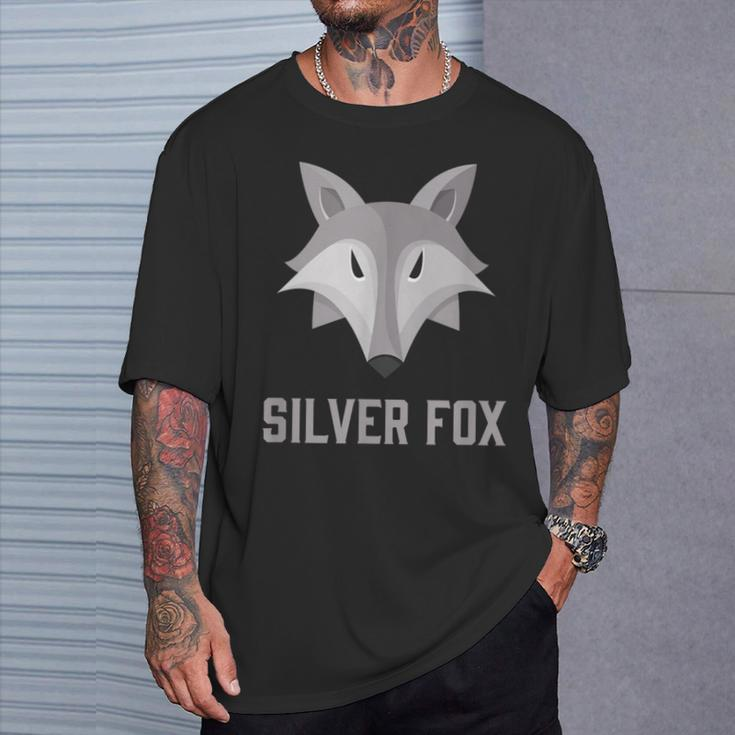 Silberfuchs Grafik T-Shirt Unisex, Elegantes Design mit Fuchs-Motiv Geschenke für Ihn