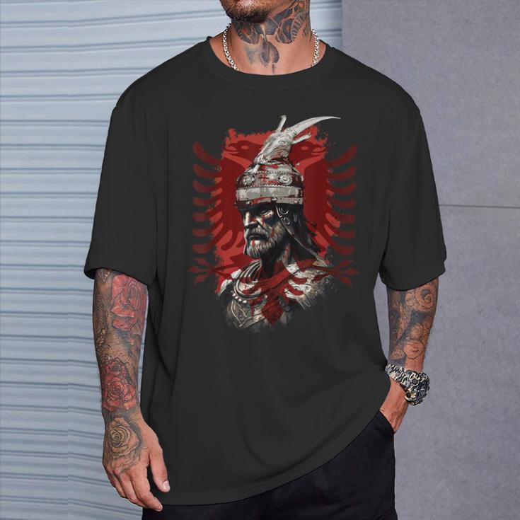 Skanderbeg Albanian National Hero Eagle Kosovo Albanian T-Shirt Geschenke für Ihn