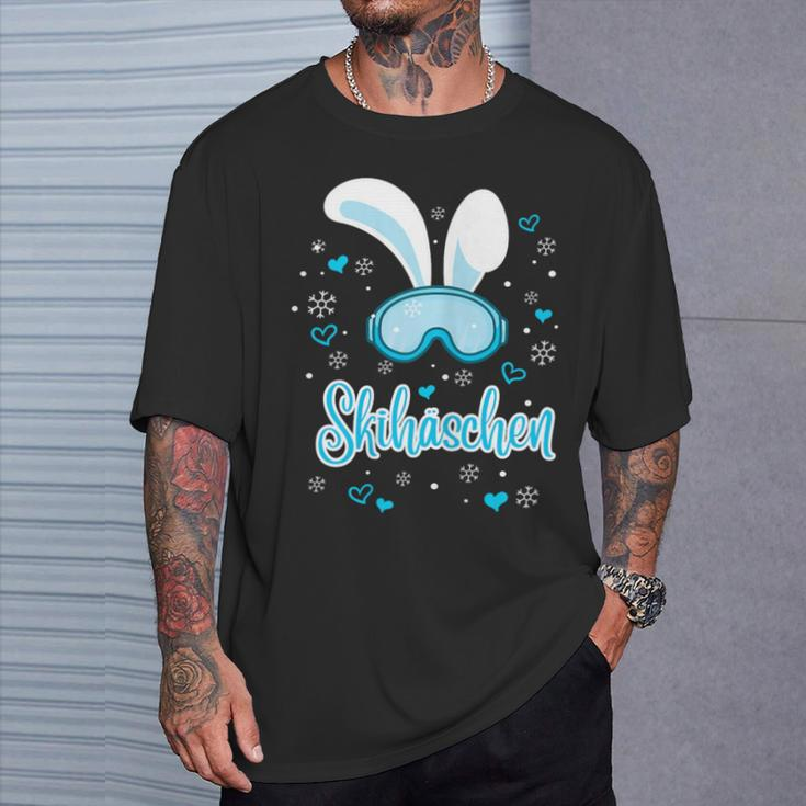 Skihäschen Apres Ski Outfit Bunny Costume Ski Hat T-Shirt Geschenke für Ihn