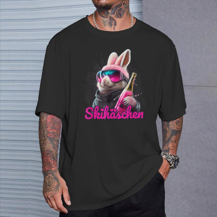 Skiing Ski Bunny Apres-Ski T-Shirt Geschenke für Ihn