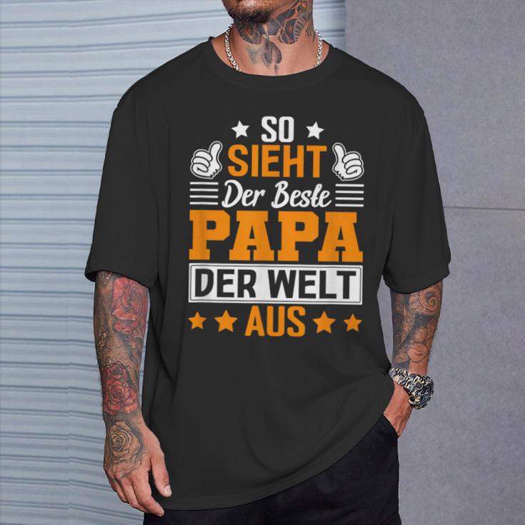 So Sieht Der Beste Papa Der Welt Ausatertag Geschenkidee T-Shirt Geschenke für Ihn