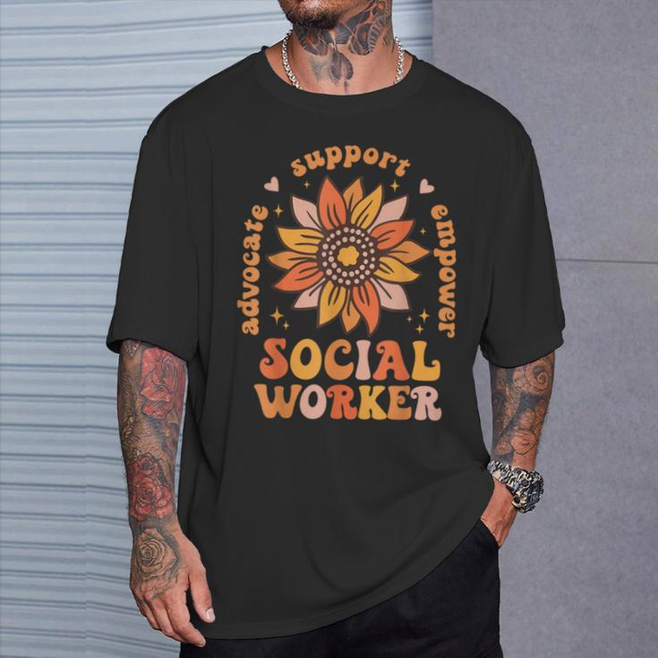 Social Worker Advocate Support Empower Social Worker T-Shirt Gifts for Him