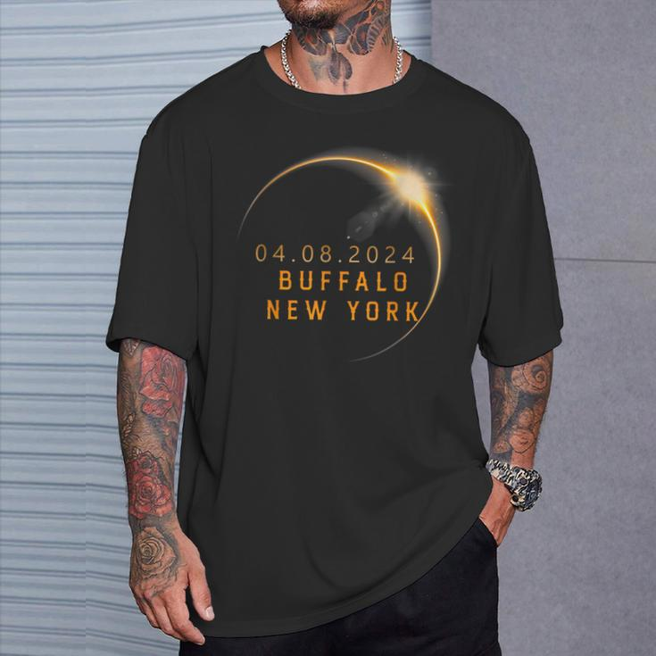 Solar Eclipse 2024 State New York Total Solar Eclipse T-Shirt Gifts for Him