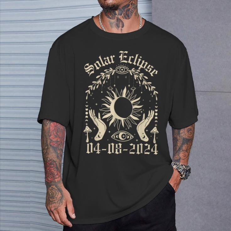 Solar Eclipse 2024 Sun & Moon Divination Ritual And Spell T-Shirt Gifts for Him