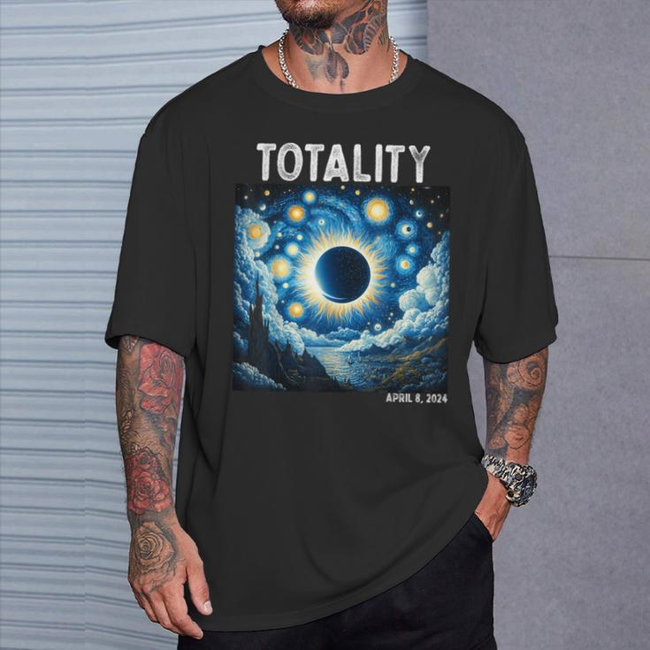 Solar Eclipse 2024 Totality April 8Th Astronomy Science T-Shirt Gifts for Him