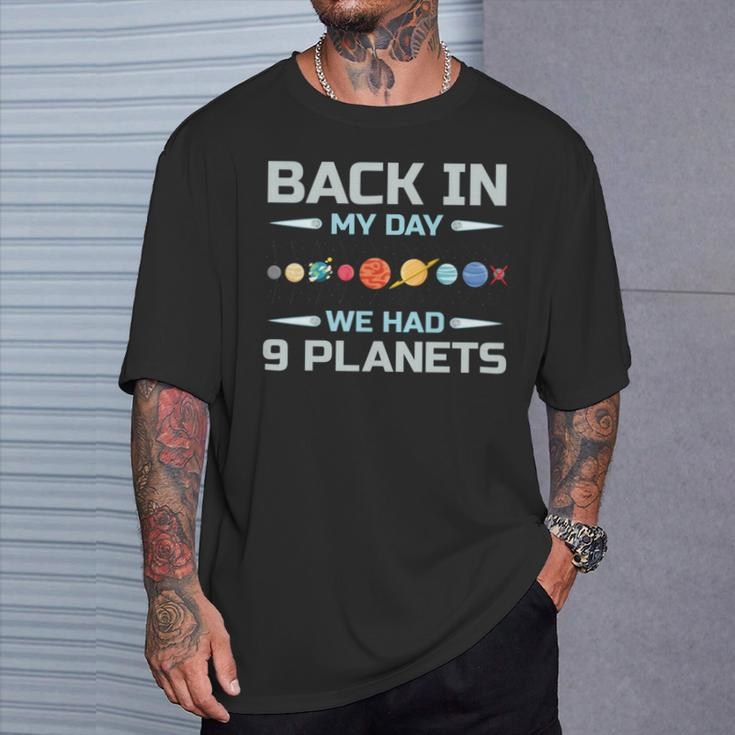 Solar System Astronaut Planets Spaceman Space Dwarf T-Shirt Gifts for Him