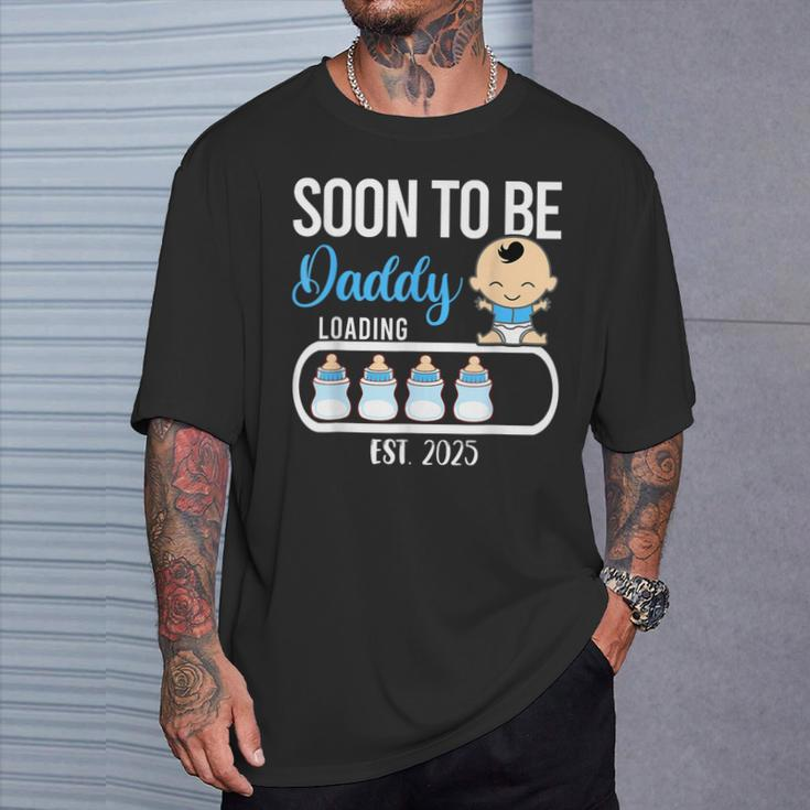 Soon To Be Daddy 2025 Boy Gender Reveal Party Dad Father T-Shirt Gifts for Him