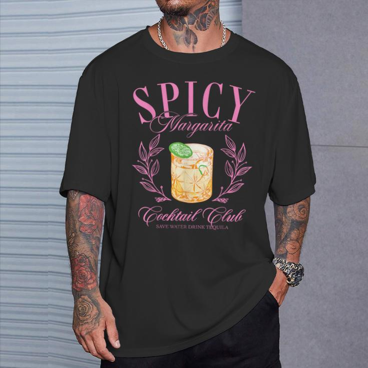 Spicy Margarita Cocktail Club Social Club Spicy Marg Womens T-Shirt Gifts for Him