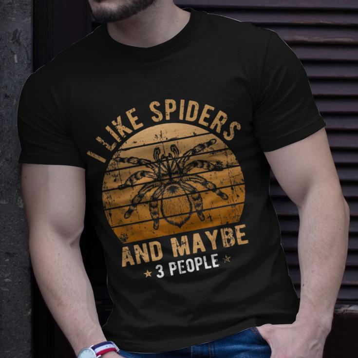 I Like Spiders And Maybe 3 People Spider Lover T-Shirt Gifts for Him