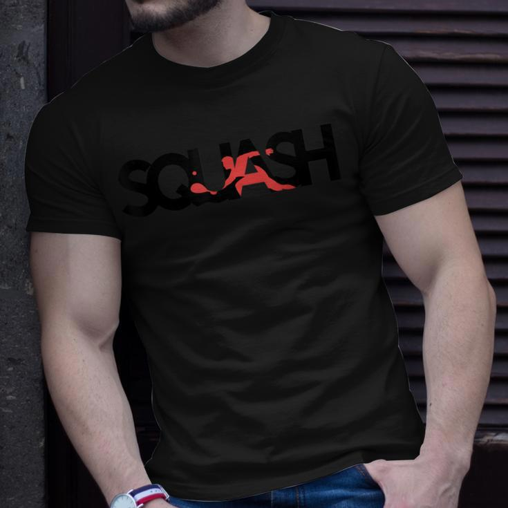 Squash Ball Court Shoes Racket T-Shirt Gifts for Him