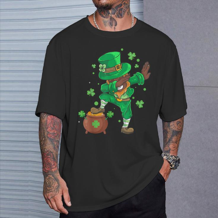 St Patrick's Day Dabbing Cool African American Dab Dance T-Shirt Gifts for Him