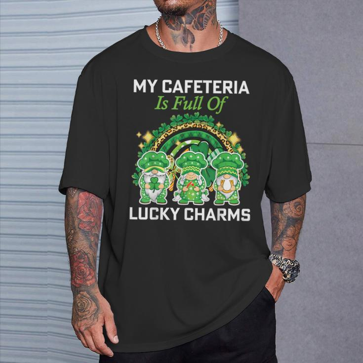 St Patrick's Day Lunch Lady Chef My Cafeteria Workers T-Shirt Gifts for Him