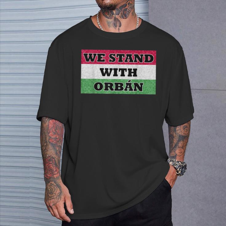 We Stand With Orbán Ungarn T-Shirt Geschenke für Ihn