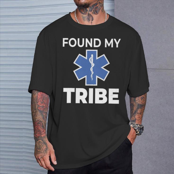 Star Of Life Found My Tribe Ems Pride Emt T-Shirt Gifts for Him