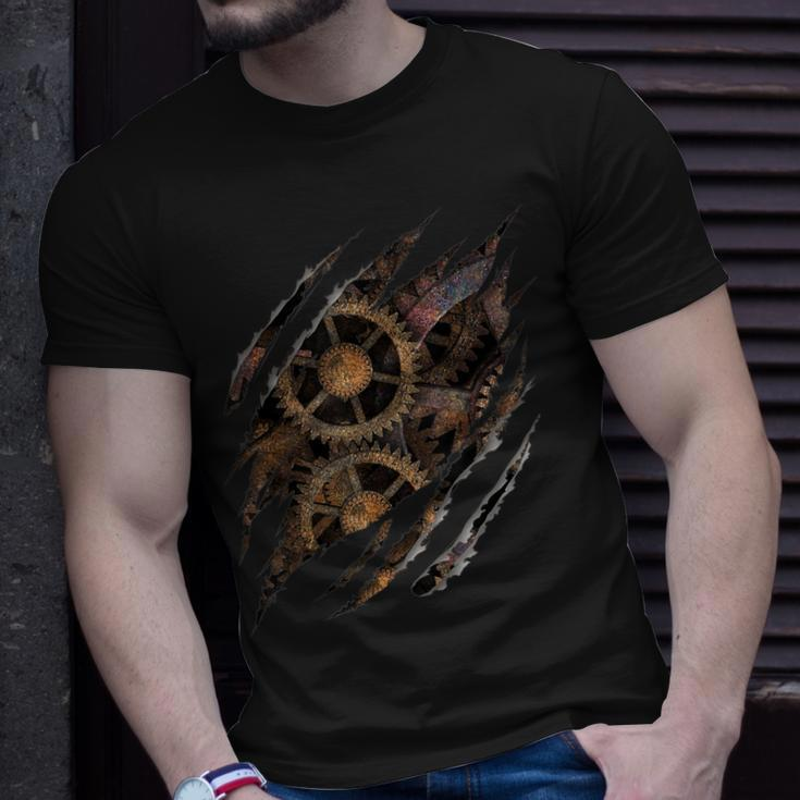 Steampunk ClockworkMechanical Gears T-Shirt Gifts for Him