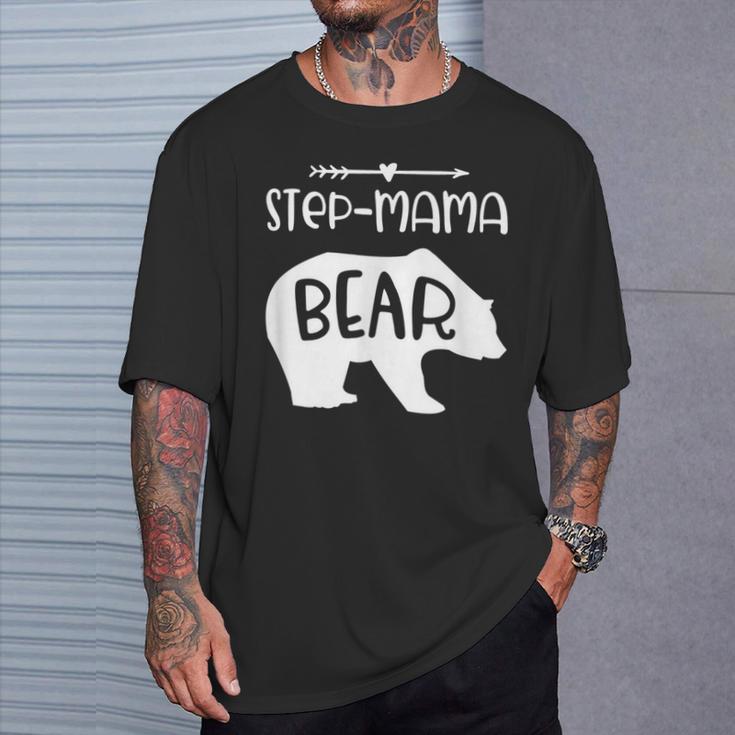 Step Mama Bear For Step Mom Step Mother T-Shirt Gifts for Him