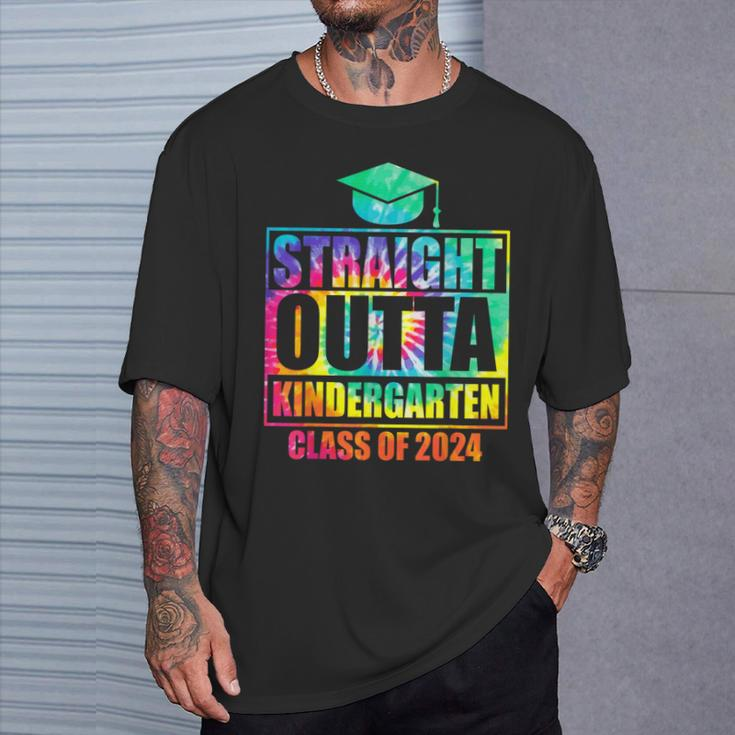 Straight Outta Kindergarten School Graduation Class Of 2024 T-Shirt Gifts for Him