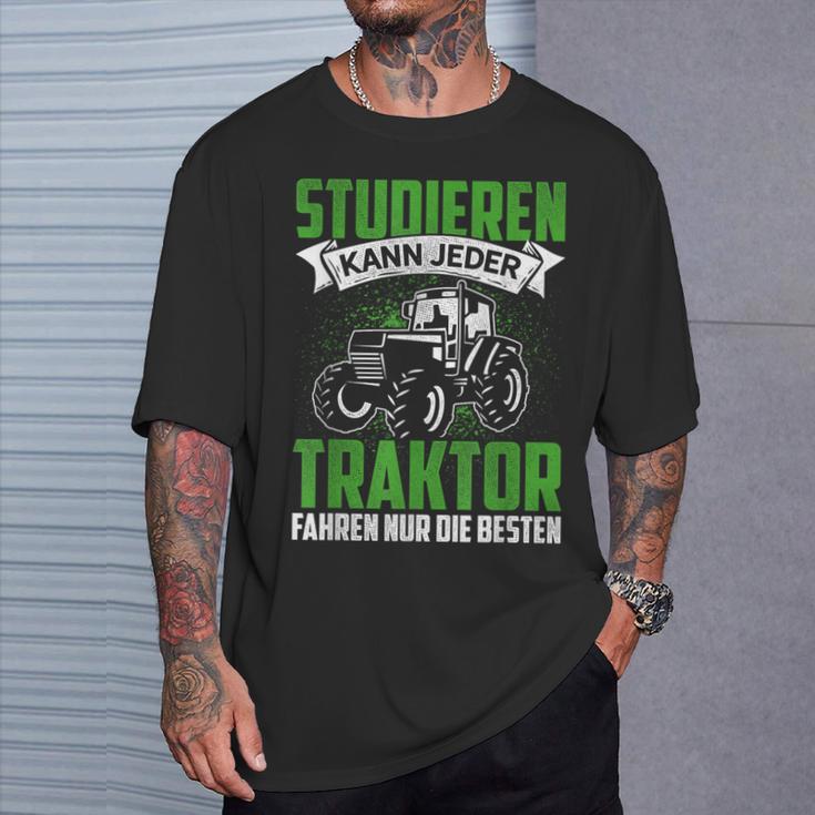 Studier Kann Jeder Traktor Fahren Nur Die Beste Farmer T-Shirt Geschenke für Ihn