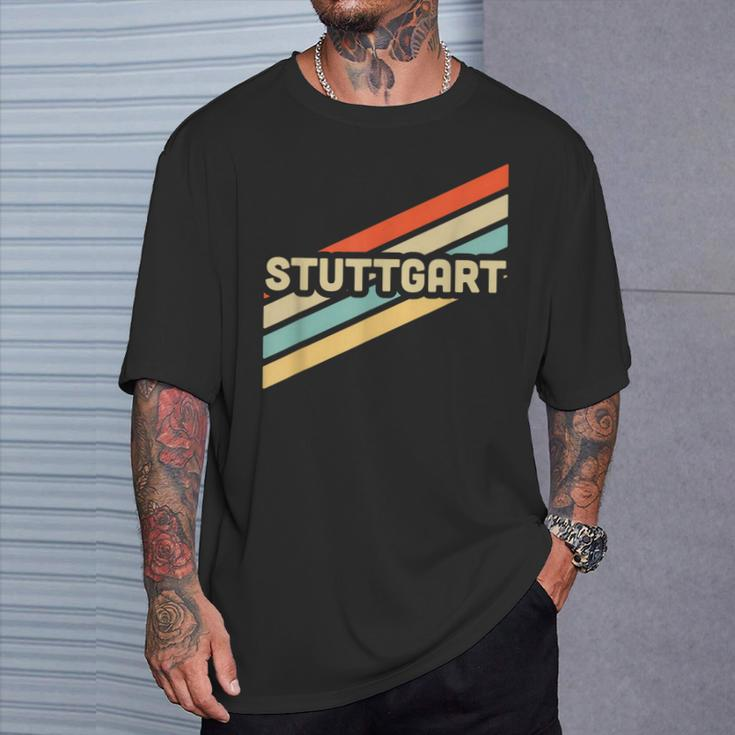 Stuttgart Vintage Retro S T-Shirt Geschenke für Ihn