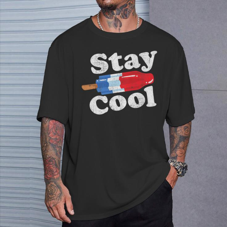 Summer Popsicle Stay Cool Bomb Retro 80S Pop T-Shirt Gifts for Him