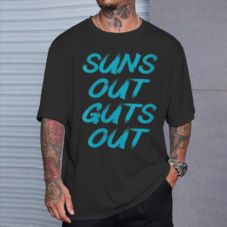 Suns Out Guts Out Fathers Day Dad Bod T-Shirt Gifts for Him